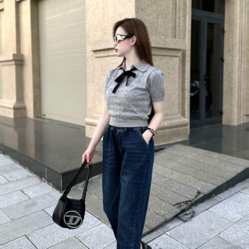 Alternative view of Quần Jeans Nữ Baggy Cạp Chun