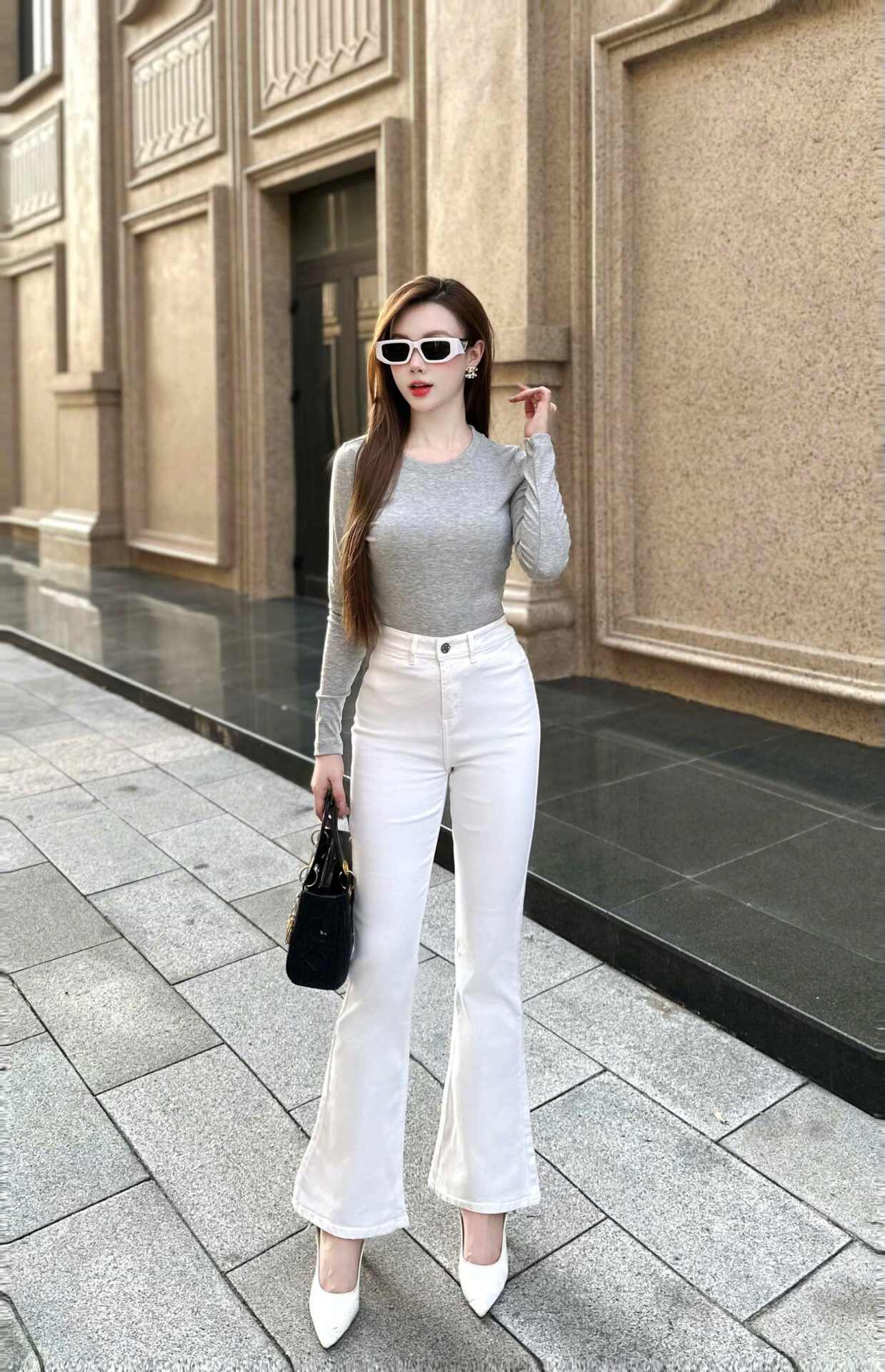QUẦN JEANS NỮ ỐNG VẨY - Ảnh 6