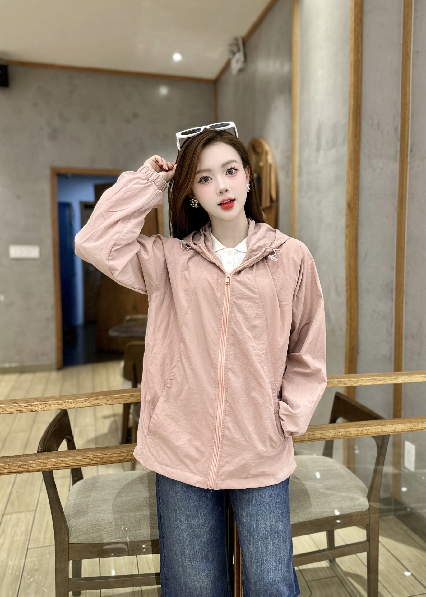 Áo Gió Có Mũ Bổ Thân