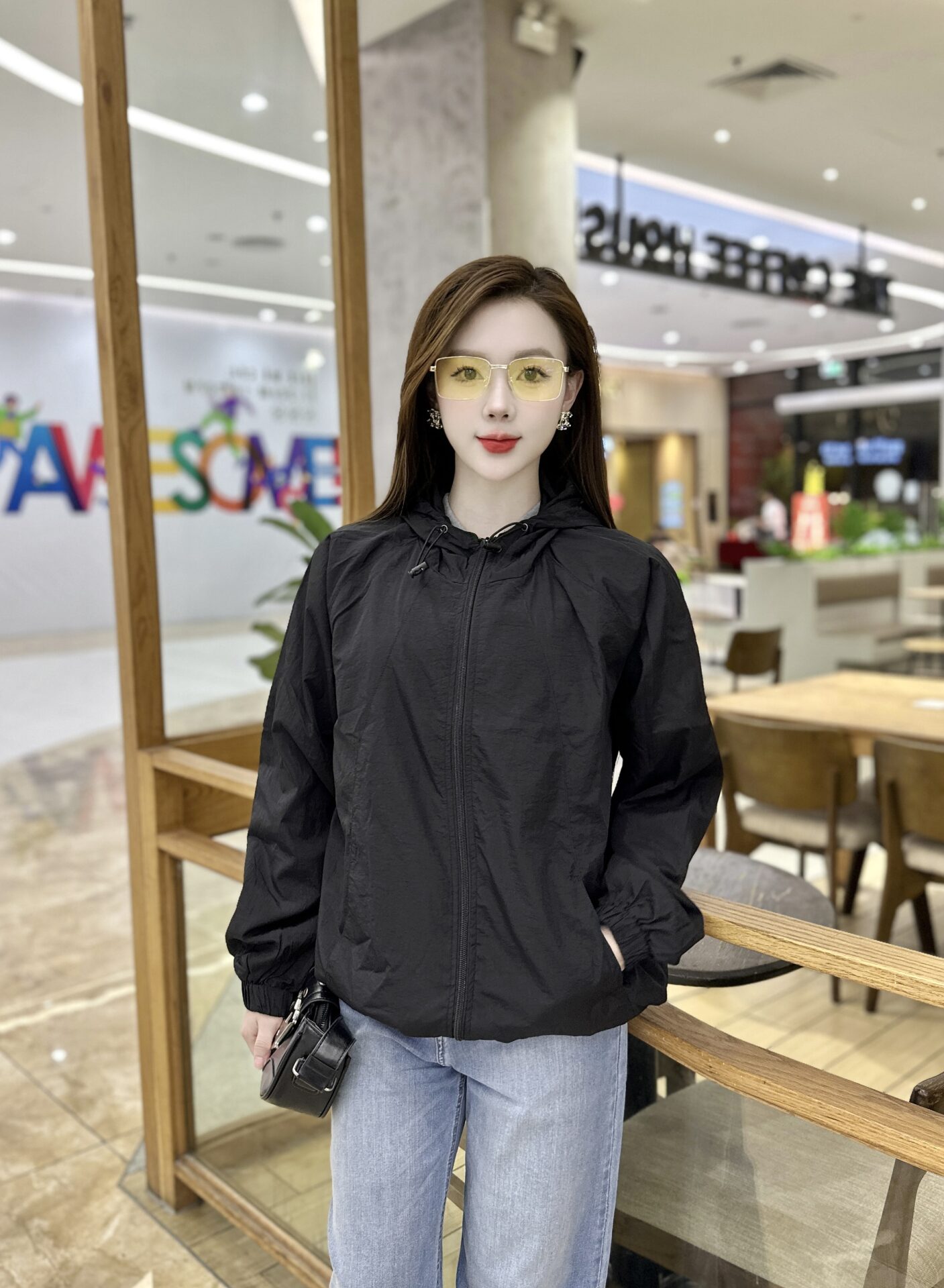 Áo Gió Có Mũ Bổ Thân - Ảnh 6