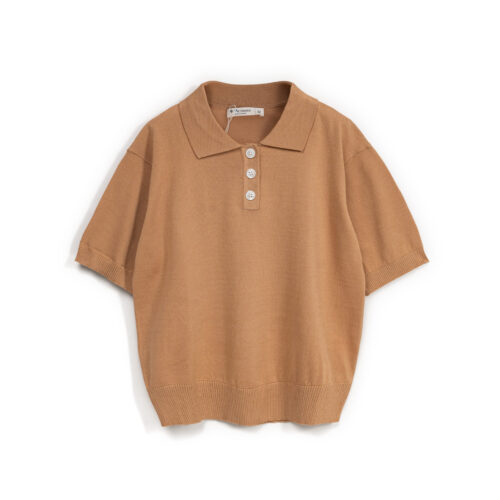 Alternative view of Áo Len Nữ Cộc Tay Cổ Đức Cài Cúc Nẹp