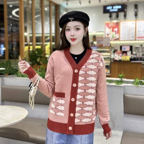 Áo Cardigan Unisex Họa Tiết Chữ S