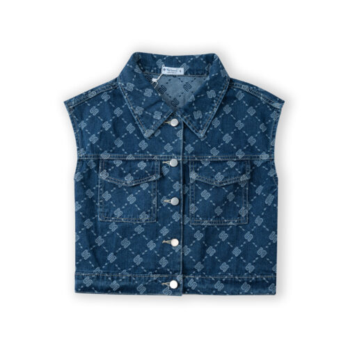 Alternative view of Áo Khoác Jeans Nữ In Tràn