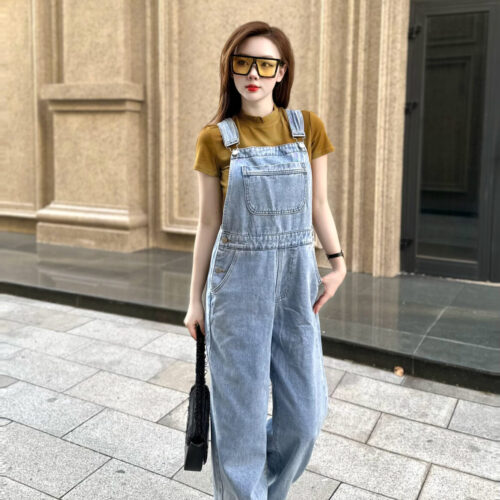 Quần Yếm Nữ Cài Cúc Sườn Dây Sau Dáng V